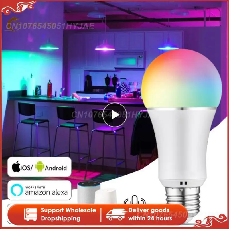 

Timing Multi-color Smart Bulb 9w Led Lamp Tuya Voice Control Smart Led Bulb Wifi And Rgb And Cct E27