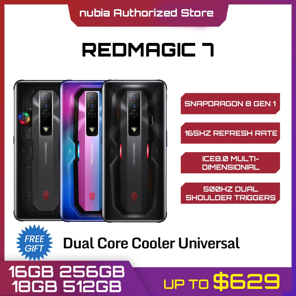 Kup FEDEX/DHL Free Nubia REDMAGIC 7 Telefon Do Gier Wersja Globalna 6.8 ''165Hz AMOLED Snapdragon Octa Core 64MP Aparat Telefon Komórkowy Kup FEDEX/DHL Free Nubia REDMAGIC 7 Telefon Do Gier Wersja Globalna 6.8 ''165Hz AMOLED Snapdragon Octa Core 64MP Aparat Telefon Komórkowy