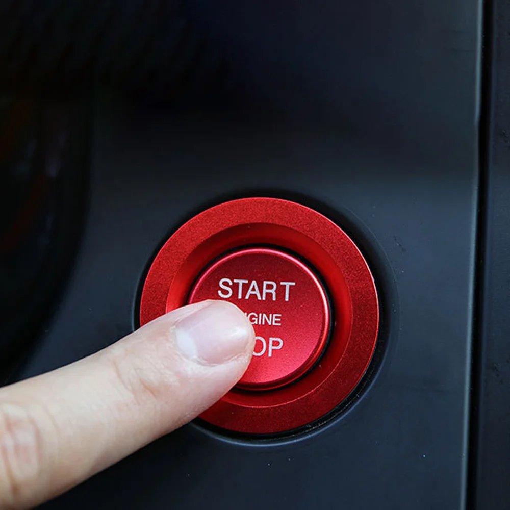 Красная/Серебристая/синяя/черная Автомобильная кнопка включения/остановки