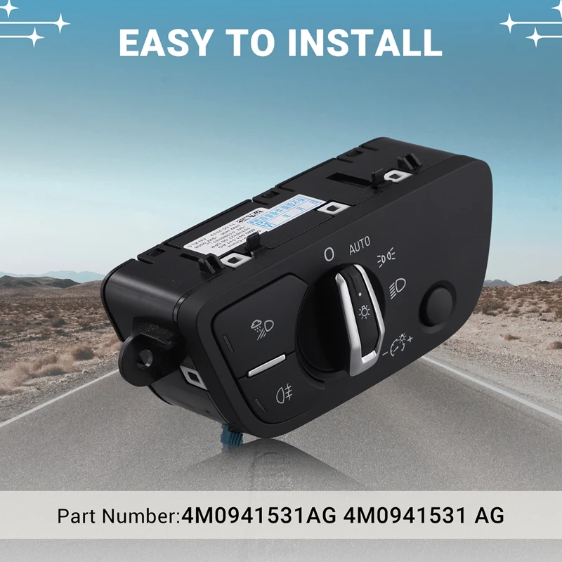 Автомобильный переключатель передних фар регулятор для A4 B9 2020 4M 0941531 АГ 4М