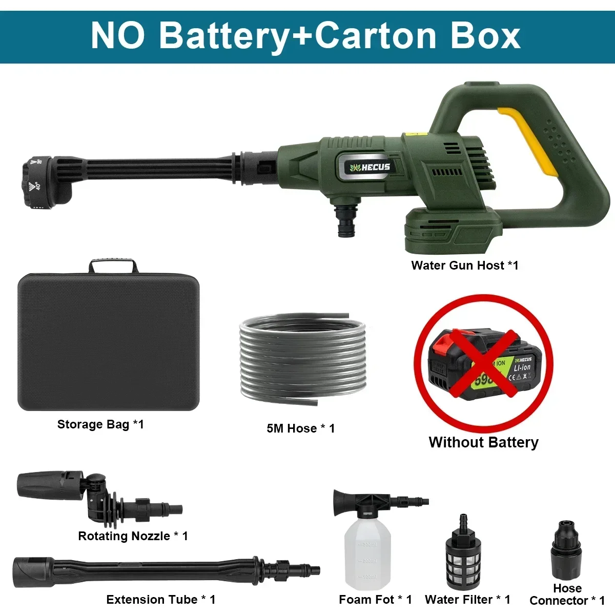 

Hecus Бесщеточная автомойка высокого давления 200 бар Makita 18В