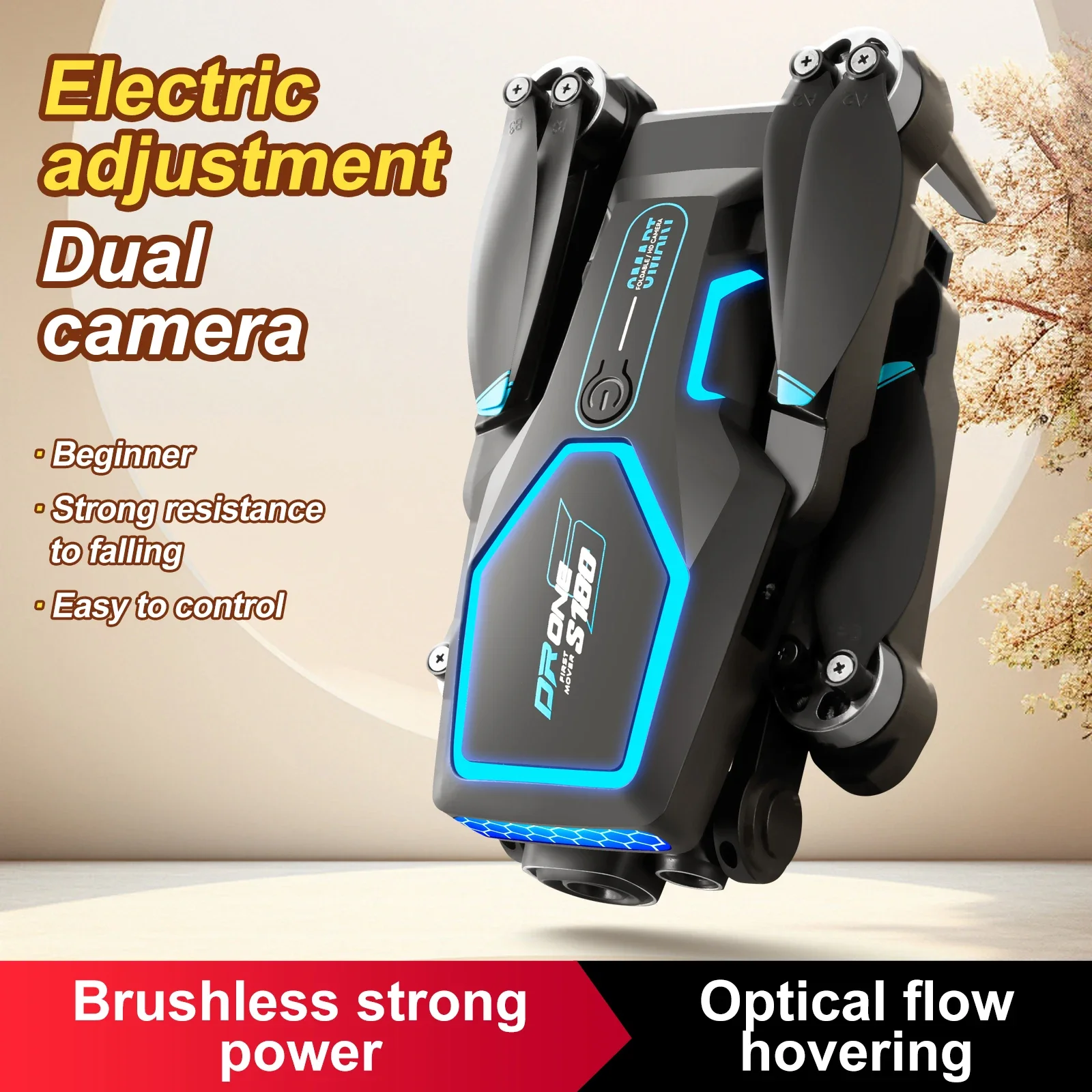 S180 4K RC Дрон Пульт дистанционного управления ESC Предотвращение оптического потока
