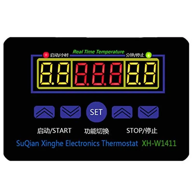 

W1411 AC 110V 220V DC 12V 10A LED Digital Temperature Controller Smart Thermostat DC 12V Thermometer control switch W88