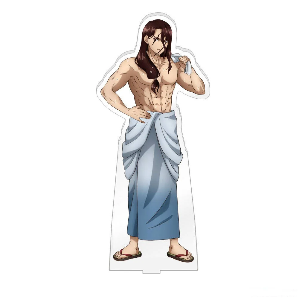 Фото Loen магазин аниме Dr. Stone Ukyo Saionji Gen Asagiri Tsukasa Shishio Onsen Ver акриловая подставка для рабочего стола искусственные подарки около 15 см №2