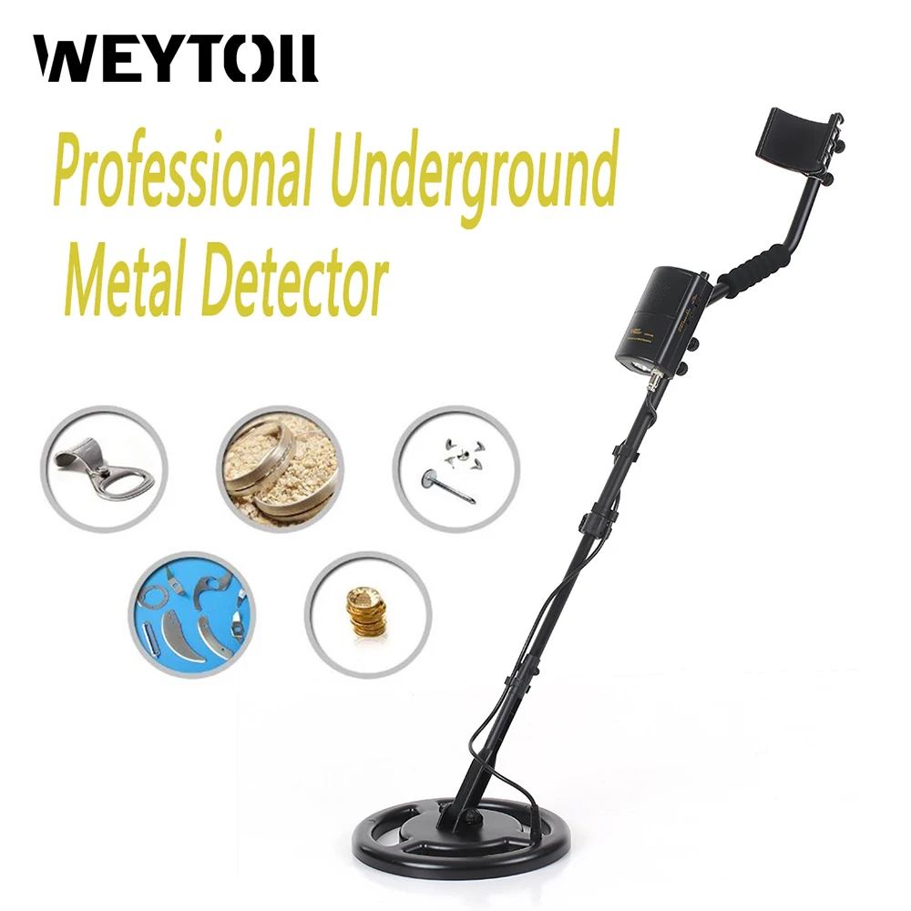

Metal Tester Underground Metal Detector Rechargeable High Sensitivity Ground Nugget Detector Gold Digger Treasure Hunter