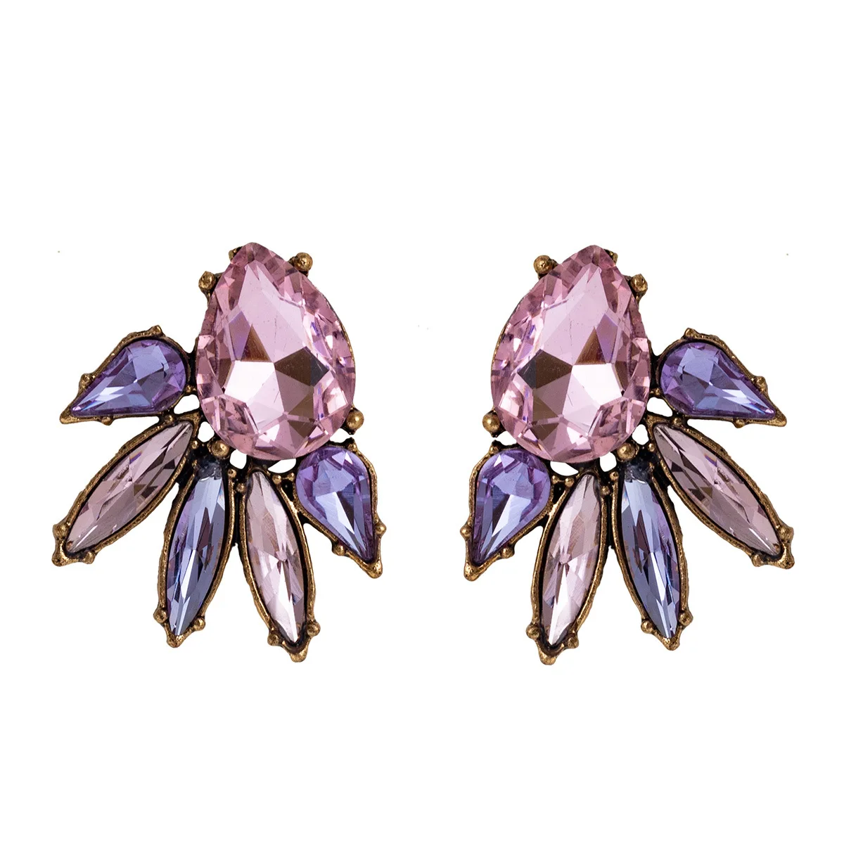 Винтажные модные простые серьги для женщин Большие европейские Элегантные