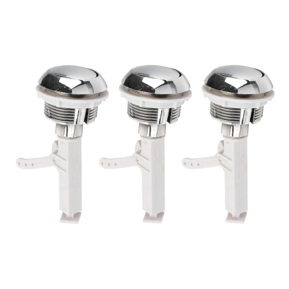 

3Pcs Bathroom Toilet Water Tank Buttons Closestool Flush Push Buttons for Home