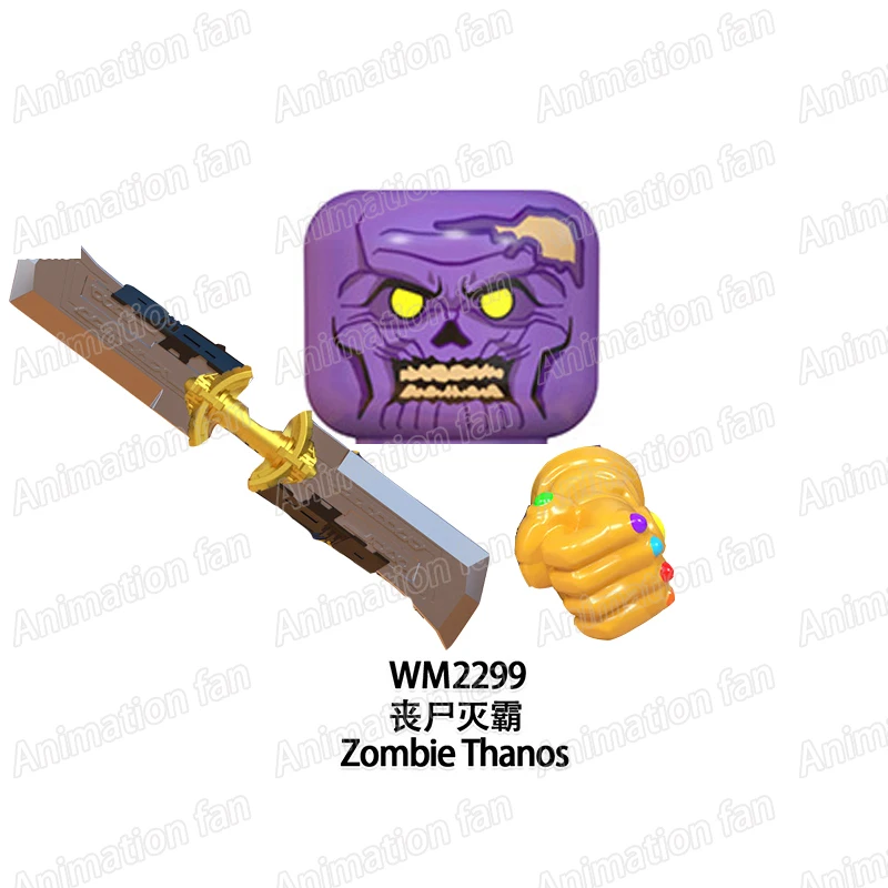 Экшн-фигурки зомби Мстители марви строительный блок Тор звезда властелин танос