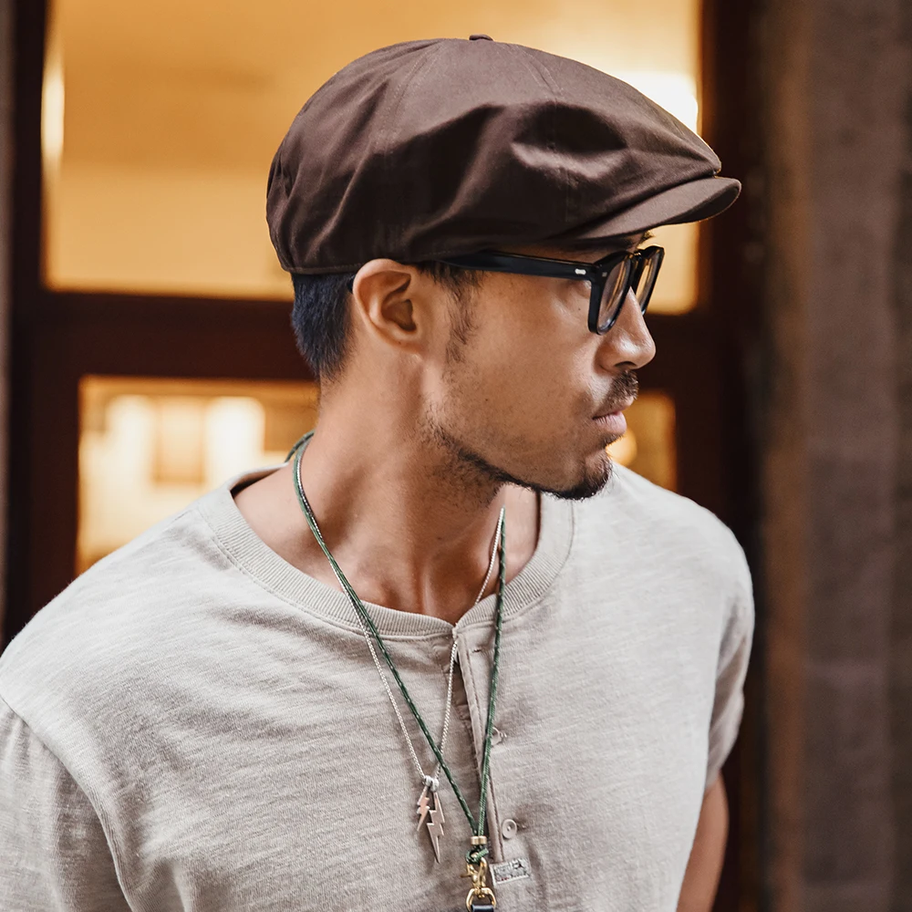 Винтажная универсальная мужская Кепка-газетчик Maden регулируемая восьмиугольная