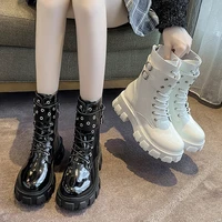 35 43 womens shoes for fallwinter 2021 new european and american short tube female high heeled 5cm martin boots