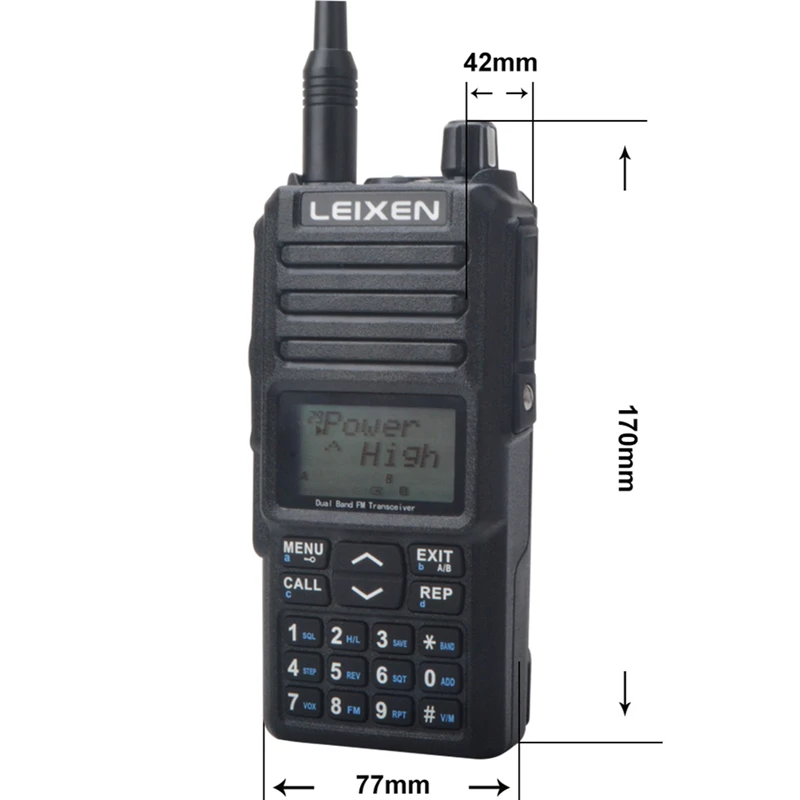 LEIXEN UV-25D Walkie Talkie Real 20W 10-20KM VHF 136-174MHz UHF 400-480MHz Dual Band Dual Standby Dual Reception VOX FM CB Radio
