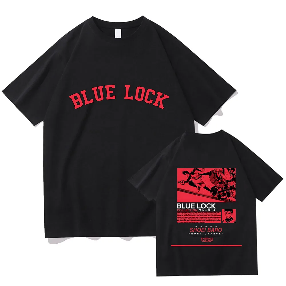 

Blue Lock Weekly Youth Magazine Shoei Baro Tshirts Women/men 100% Cotton T Shirts Football T-shirts Handsome Manga/Comic Fashion