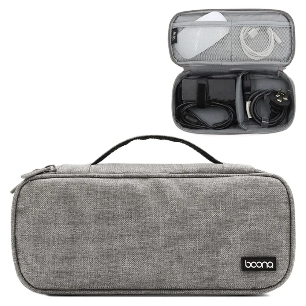 

Чехол для электронных аксессуаров, серый, полиэстер