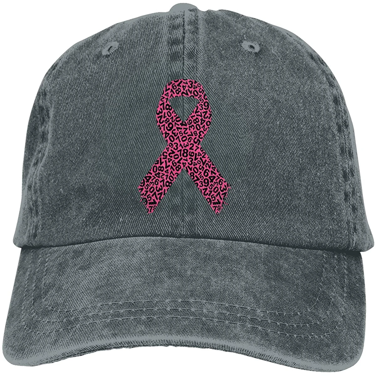 

Breast Cancer Awareness Typography Sports Denim Cap Adjustable Unisex Plain Baseball Cowboy Snapback Hat Sombreros De Mujer
