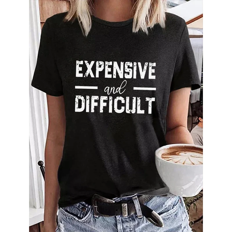 

Rheaclot Expensive And Difficult Casual Painting Apricot Blossom Women's Retro Vintage Cotton T-shirt