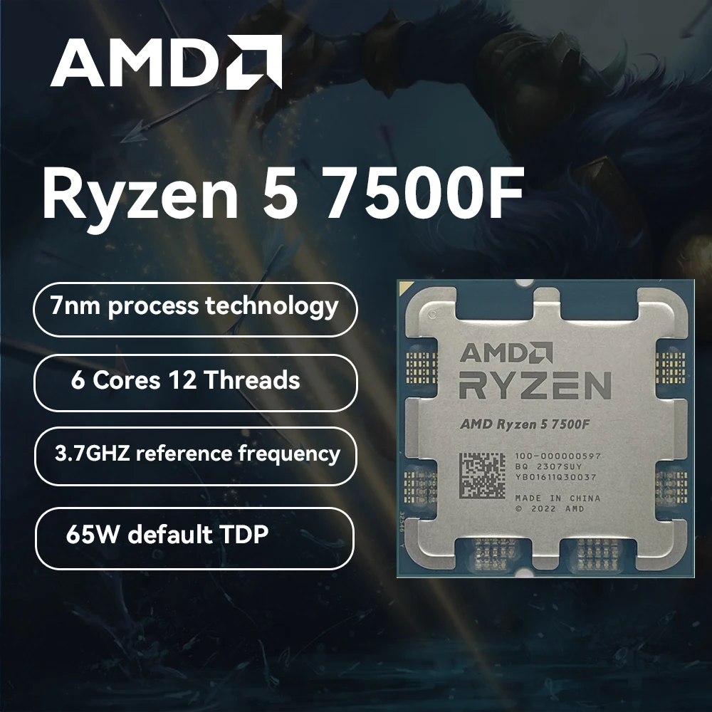 Amd ryzen 5 7500f 6 core processor. Ryzen 5 7500f на какую материнку. питание для ryzen 5 7500f. 7500 f процессор фото с обратной стороны.