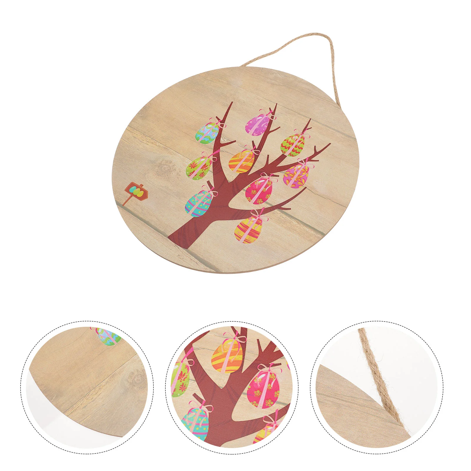 

Easter Pendant Home Scene Door Sign Decor Hanging Decoration Front Adorn Wooden Craft Layout