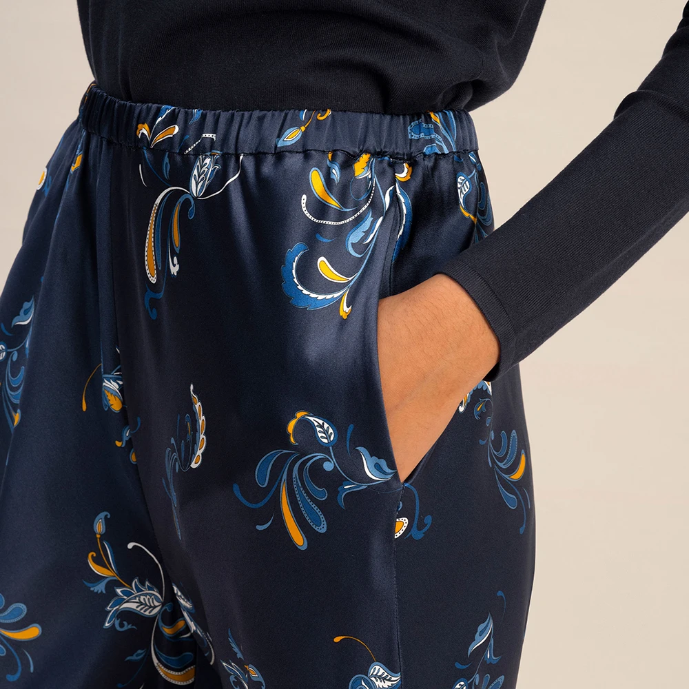 Рисунок 6 - Шелковые брюки LILYSILK с принтом для женщин