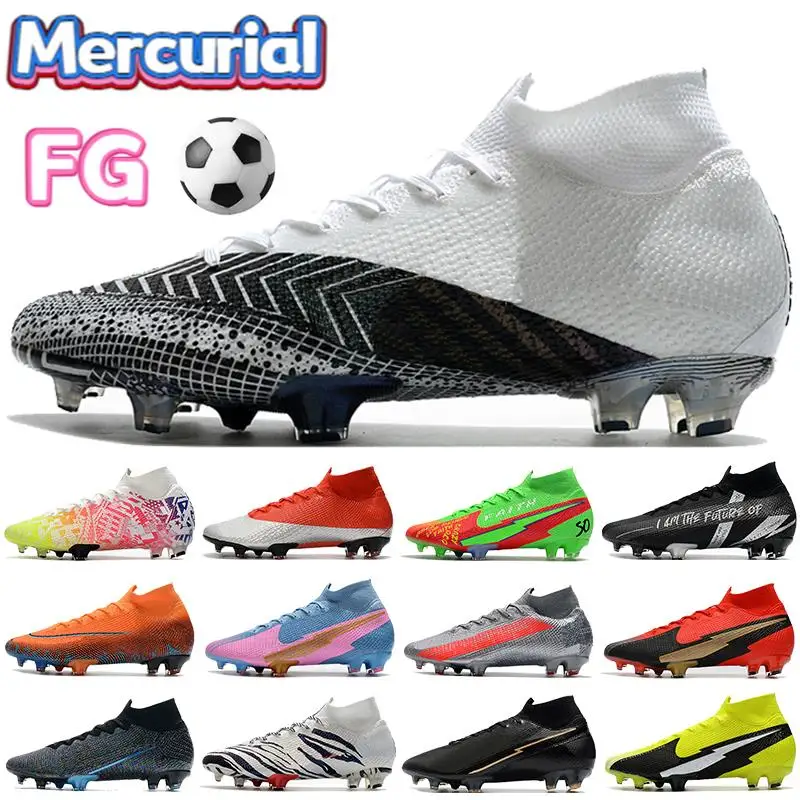 

Fashion 2021VII Elite FG Outdoor Non-Slip Football Shoes Mens New Football Boots high Ankle Free Shipping Soccer Shoes