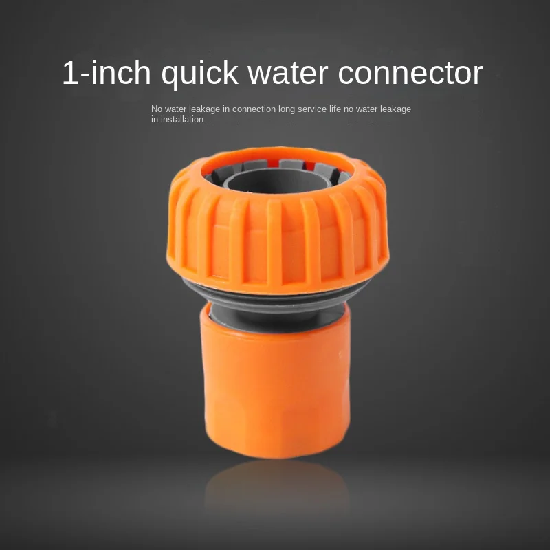 

Plastic Fast Connector Orange 25mm Gardening Hose Connector 1-Inch Hose Connector