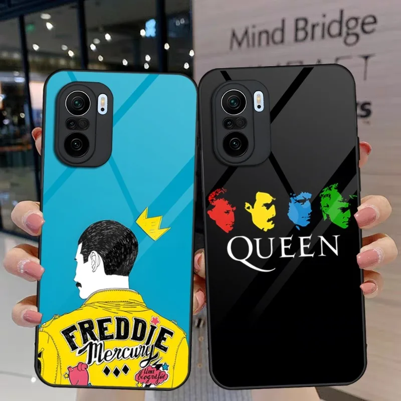 

Freddie Mercury Phone Case For Xiaomi 13 10 10T 11T 11i Redmi Note 11 8 9 11S Pro Poco M4 F3 X3 Glass Design Back Cover
