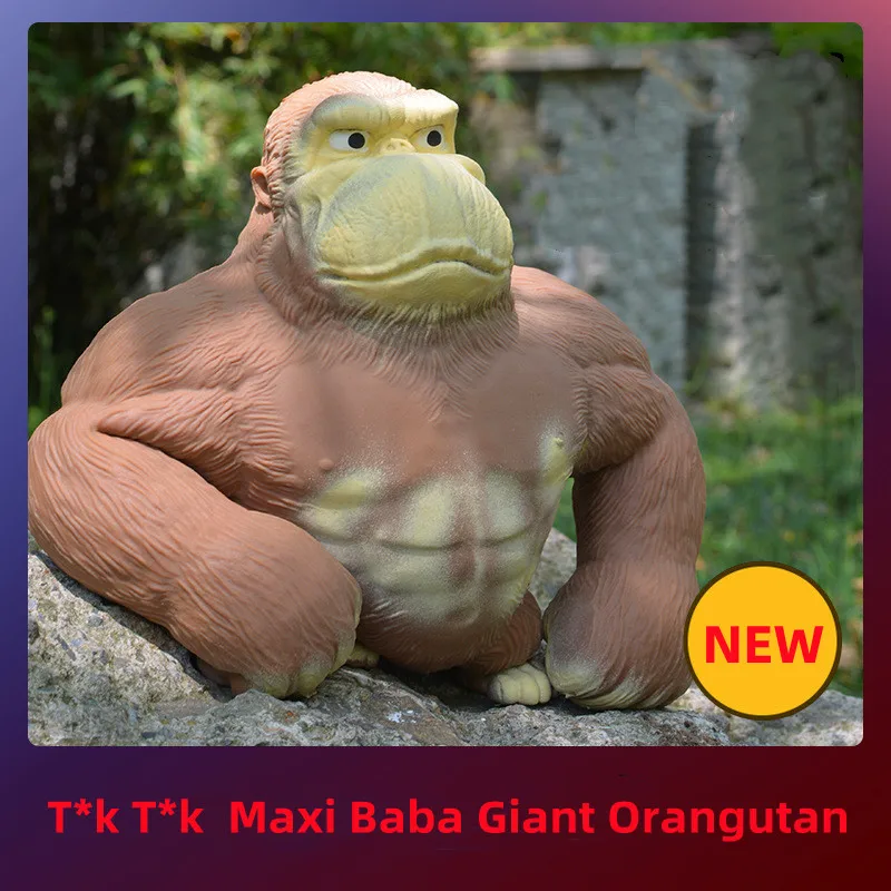 

2022 NEW Maxi Baba Great Orangutan Fidget toys Squishy Vent Doll Stress Relief High Elastic Kids Gift Декомпрессионная игрушка