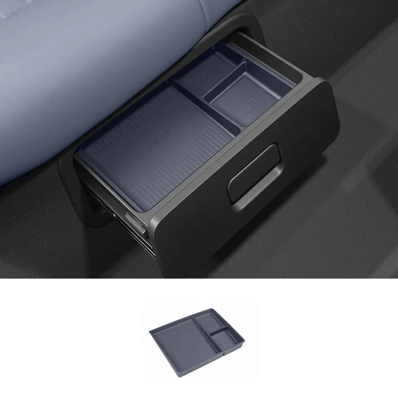 

Для Xiaomi YU7 2025 2026, подушечки для хранения заднего сиденья, ящик для хранения из ТПЭ, автоматически модифицированные аксессуары