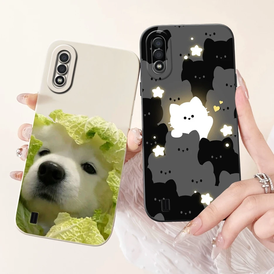Чехол для Samsung Galaxy A01 чехол с рисунком милой собаки противоударный телефона M 01 M01