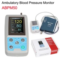 abpm50 24hour ambulatory blood pressure monitor handheld patient monitor nibp holter system with adult nibp cuff pc software