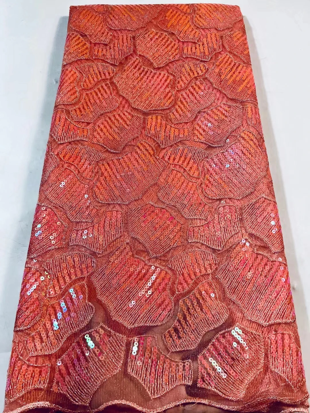 

2022Latest COST SALES Classic High Quality Elegant Embroidery Heavior Sequin Tulle Lace Fabric for Party Dress NN568_Z