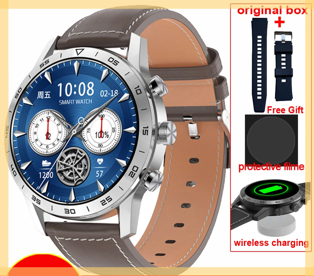 

454*454 HD Screen Smart Watch Men Phone Call Wireless Charger Rotary Button IP68 Waterproof Music Play ECG Smartwatch