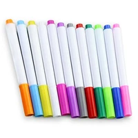24pcs paintbrush water soluble colored pen dust free blackboard eraser liquid chalk for teaching colorful