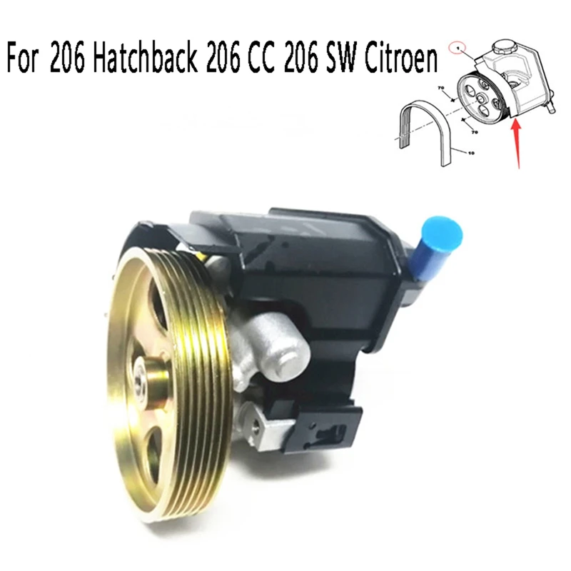 

Power Steering Pump Booster Pump 4007KX 40074E 9636868880 For Peugeot 206 Hatchback 206 CC 206 SW Citroen