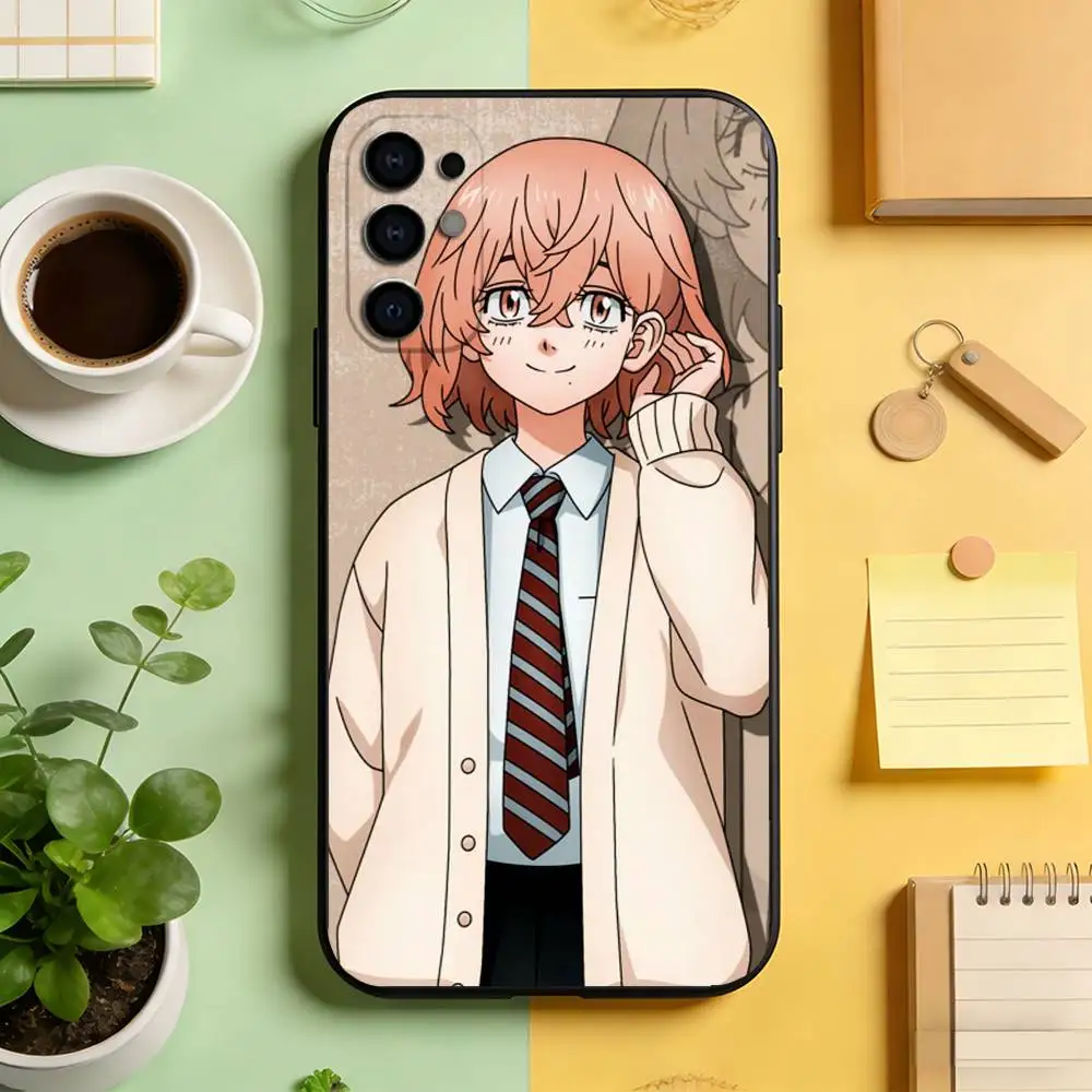 Фото Чехол для телефона Tokyo Revengers Hinata Tachibana, черный, силиконовый, мягкий, для Samsung S25, S24, S21, S22, S23, S30, Ultra, S20, Plus, Fe, Lite №4
