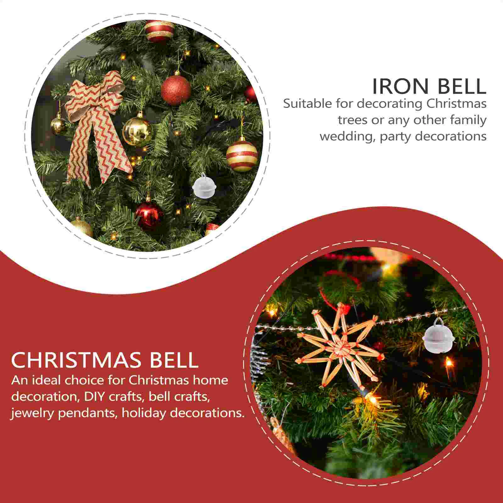 50 шт. металлический открывающийся колокольчик елочные украшения