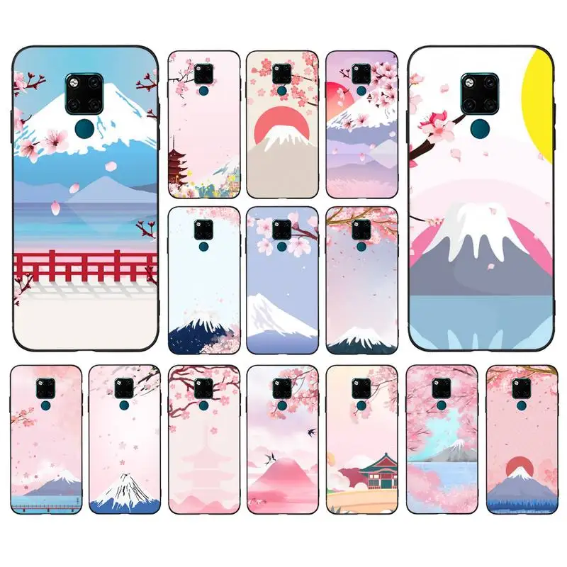 

MaiYaCa Japan Fuji mountain cherry blossom Phone Case for Huawei Mate 20 10 9 40 30 lite pro X Nova 2 3i 7se