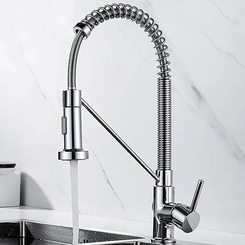 

Герметичный нержавеющий практичный медный Однорычажный Выдвижной регулируемый горячий и холодный 2 формы домашний удобный кухонный кран с...