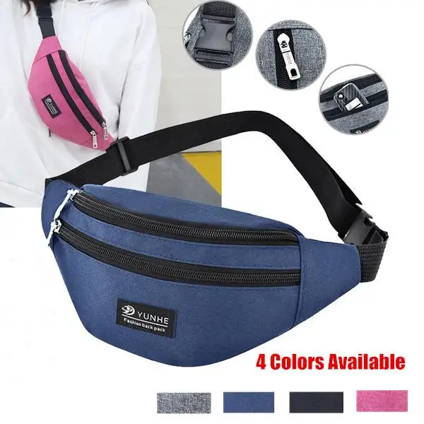 

Men Waist Bag Pack Men's Wallet Purse Casual Large Phone Belt Bag Pouch Women Travel Motorcycle Bag Fanny Banana Bag Hip