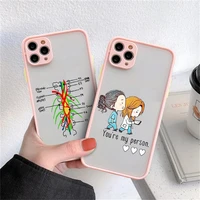 greys anatomy you are my person pink phone case for iphone x xr xs 6 6s 7 8 plus 11 12 13 pro max clear matte shockproof pc case