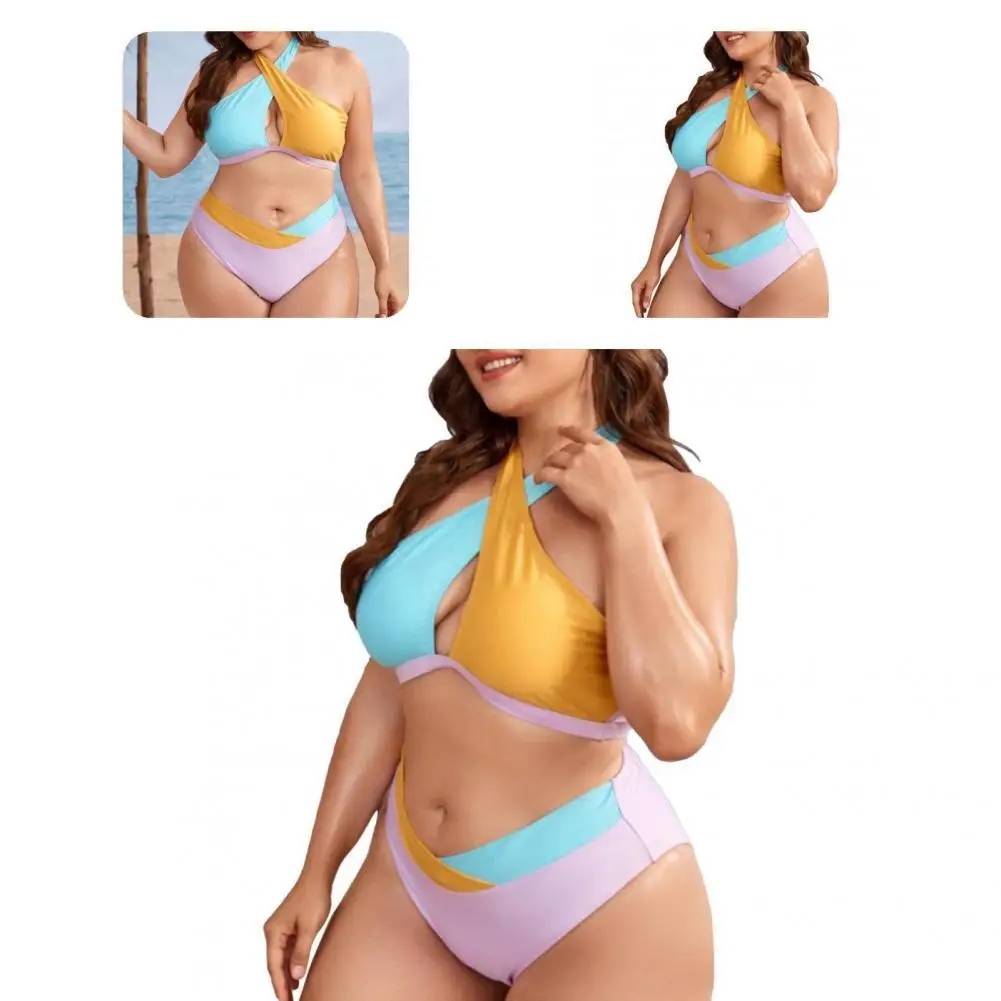 

Breathable 1 Set Unique Comfortable to Wear Bikini Set Sexy Summer Bikini High Waisted for Vacation