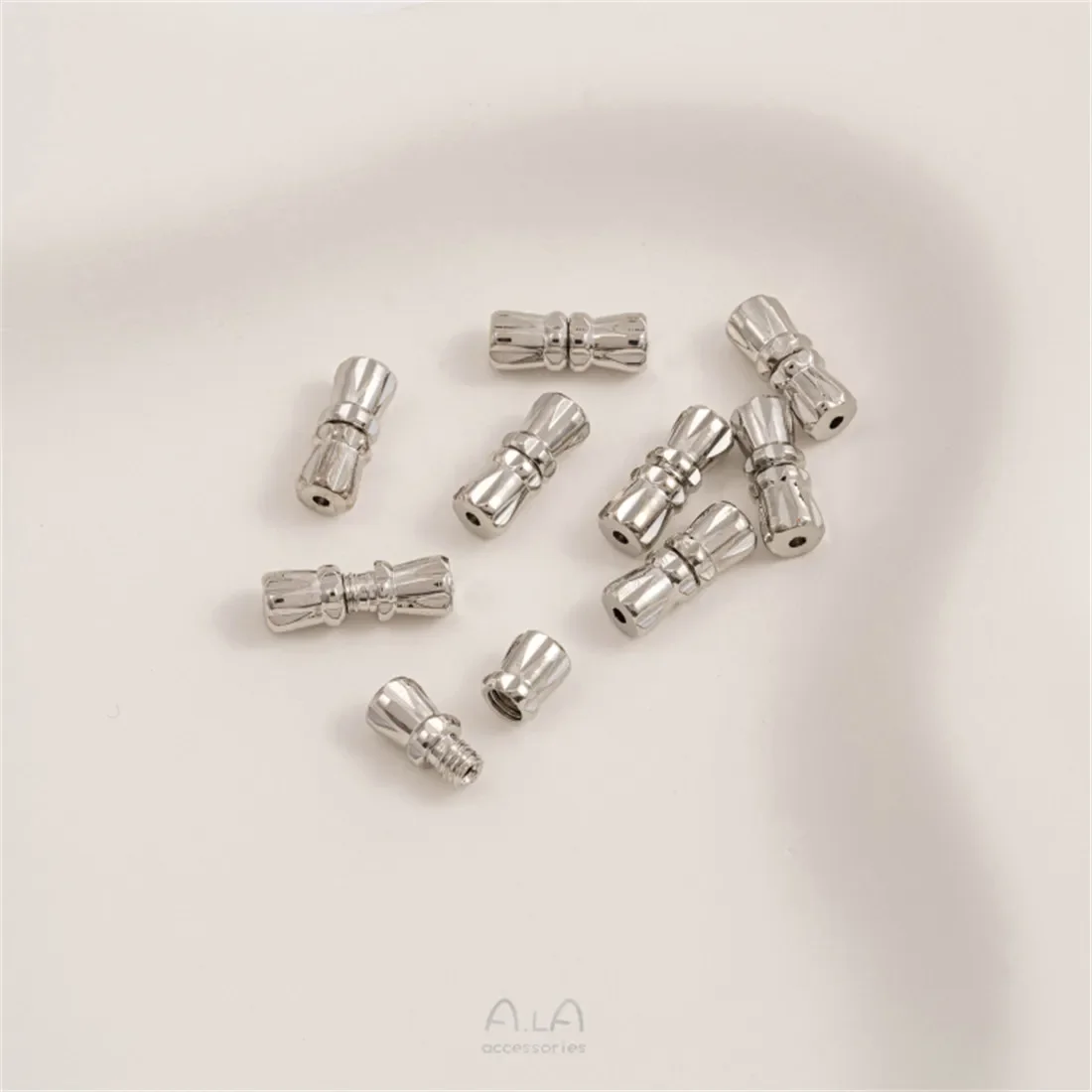 14K18K упаковка золотая и серебряная пряжка с винтом жемчужное ожерелье сделай сам