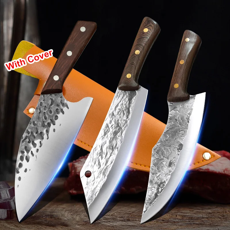 

Handmade Forged Boning Knife Ultra Sharp Fish Butcher Slicing Knife Meat Chopping Cleaver Outdoor Camping Hunting Utensils