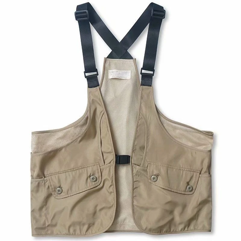 

Male Female Japan Korea Style Loose Function Waistcoat Sleeveless Jacket Men Retro Fashion Streetwear Hip Hop Vest Coat