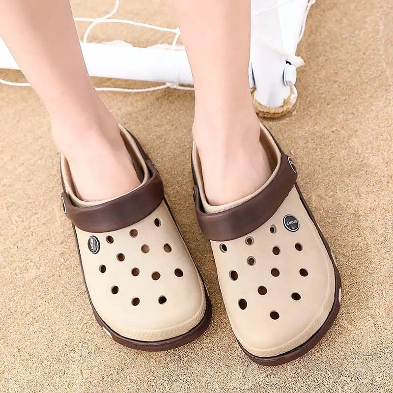 

Non-Casual Leather Shoes Designer Luxury 2022 Sandals For Men Fishing Slippers Shark Versatile Flip Flops Man Big Sole Tennis