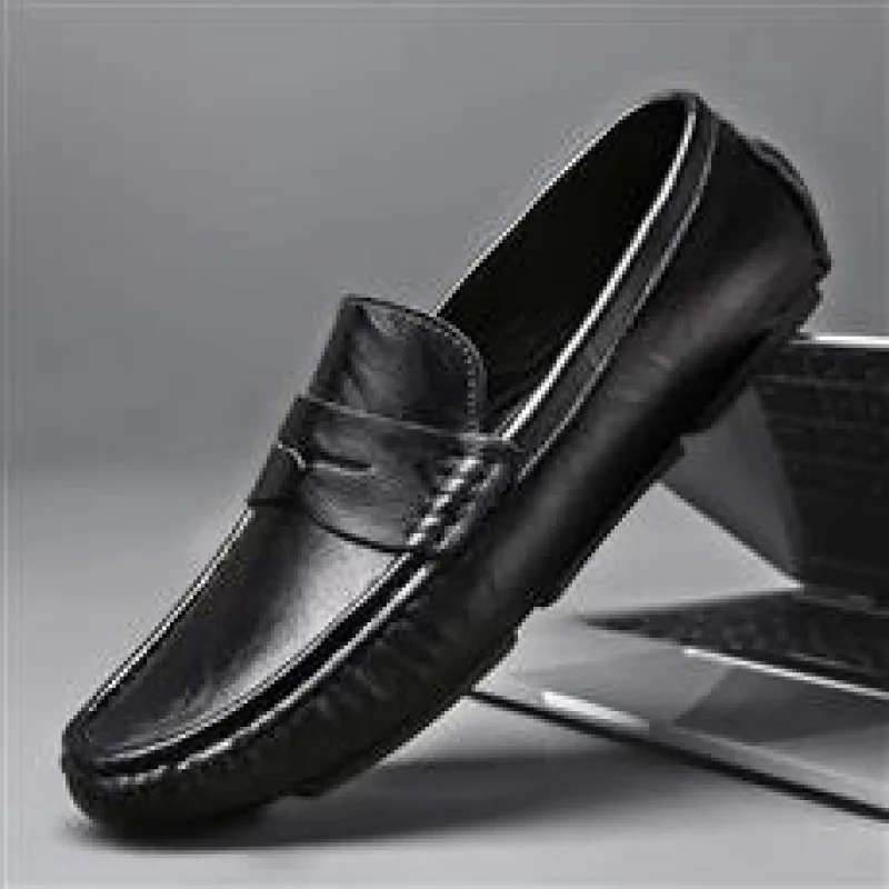 

Handmade Stitching Men's Shoes Genuine Leather Soft Bottom Gommino Men's Slip-on Driving Casual Dad Leather Shoes