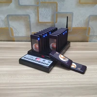 wireless paging system for restaurant queue pager calling device with 20 call buttons vibrating