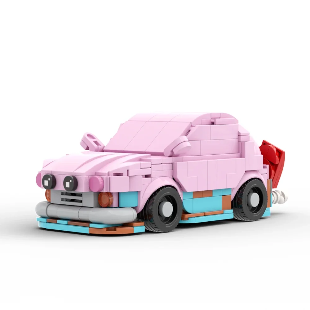 MOC Pink Dream Land Car Speed Kirbyeds Mouth Set Наборы строительных блоков Waddless-Dee City KITT Автомобильные