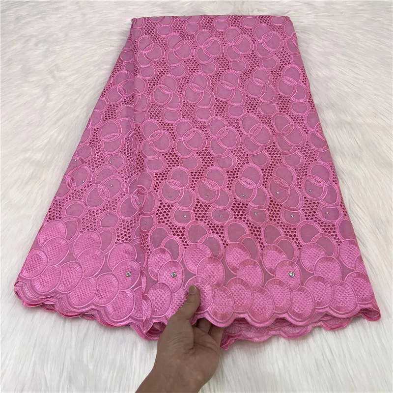 2022 Fashion Swiss Voile Lace In Switzerland Big Occasion Dress Materials African Lace Fabric Embroidery Dress Sewing 2384