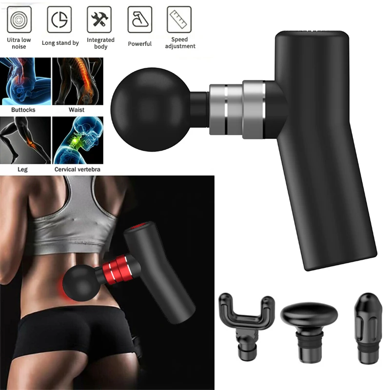 

High Frequency Massage Gun Deep Muscle Massager Muscle Pain Body Neck Massage Exercising Relaxation Slimming Shaping Pain Relief