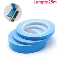 width 810122025304050 mm transfer tape double side thermal conductive adhesive tape for chip pcb led strip heatsink blue
